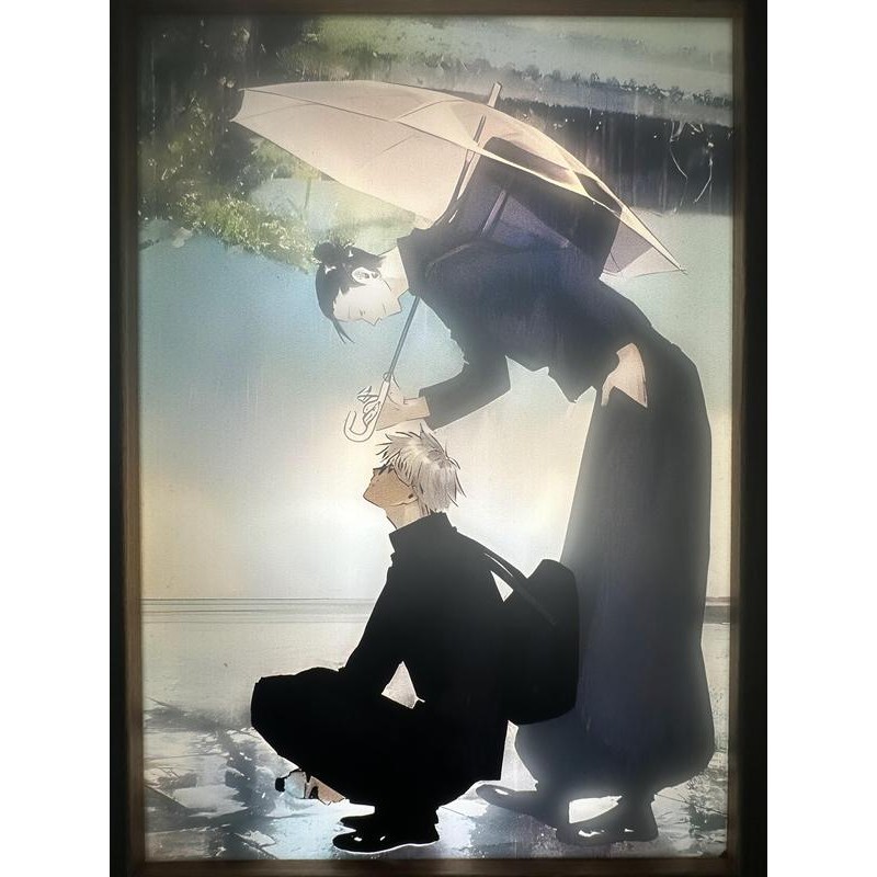 Geto & Gojo LED Painting Light Artwork Night Light photo