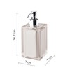 Gedy Bathroom Soap Dispenser, Resin, Grey (Light Taupe), 16.2 x