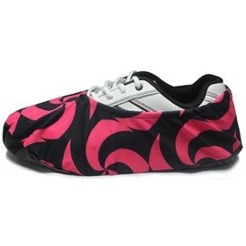 bowlingball.com Premium Bowling Shoe Protector Covers (X-Large: Fits Mens Size 9-15, Pink Spiral)