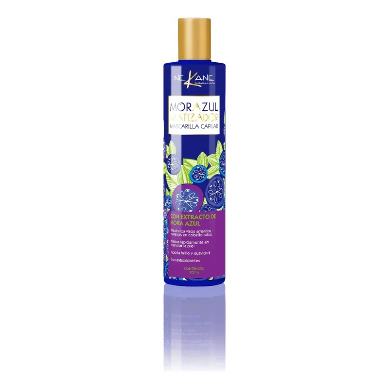 Shampoo Mora Azul + Mascarilla Matiza Rubios Canas Nekane ®