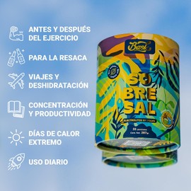 BASK Electrolitos en Polvo Sin Sabor Tubo 287gr 35 Porciones