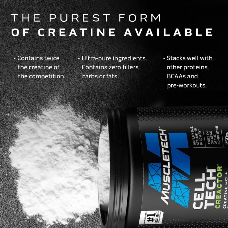 MuscleTech Cell-Tech Creactor - Creatine HCl Formula - Muscle Builder