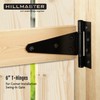 HILLMASTER 6 Inch T-Strap Heavy Duty Shed Door Hinges Gate