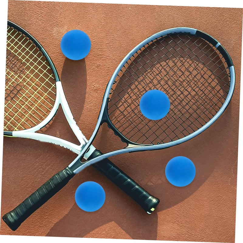 Gatuida 4 Pcs Rubber Squash Balls for Training Lightweight Bouncy