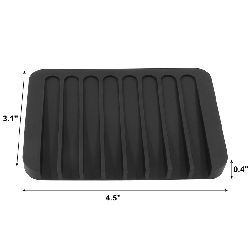 Coufce Self Draining Soap Holder Premium Silicone Soap Dish for