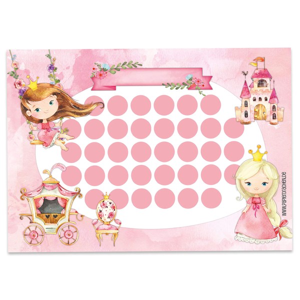 Papierdrachen Reward board set for children as tear-off pad, 10