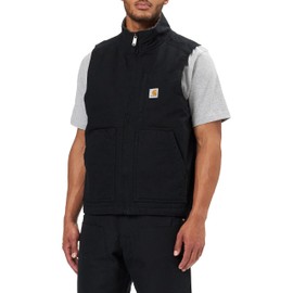 Carhartt Carhartt Men's Sherpa Lined Mock-Neck Vest, Black, X-Large