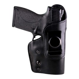 Urban Carry LockLeather IWB Holster - Secure & Comfortable Leather w/Kydex Advantage for Optimal Concealment | Right Handed - Black | Compatible with a Wide Range of Firearms