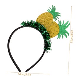 Healvian 2pcs Fruit Hair Hoop Party Headdress Pineapple Headband for Women Stylish