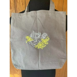 Unbranded Homesteading vegetable gathering canvas tote bag chicken farm garden herbs