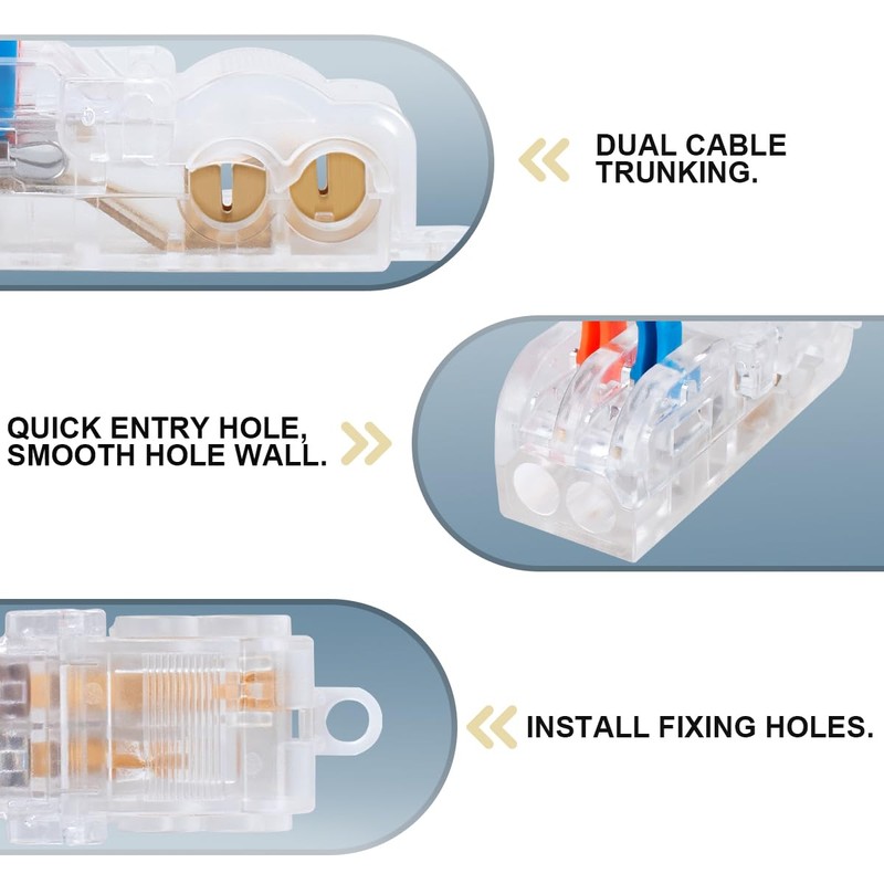 Innfeeltech Innfeeltech 10 Pcs Connecting Ternimal, 2 In 2 Out