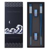 TiiCoo Reusable Titanium Plated Stainless Steel Chopsticks with Holder, Dishwasher