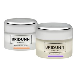Bridunn Kit Crema Antiarrugas y Suero Antioxidante 30ml c-u - Tamarindo Peptidos Coleus Forskohlii - Vitamina E - Firmeza Tensor - Sin Parabenos