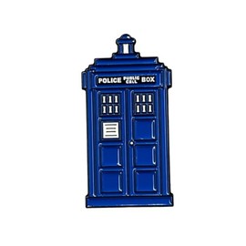 GBJUK Blue Tardis Police Box Enamel Pin Badge Pin Lapel Badge with Butterfly Clasp Back