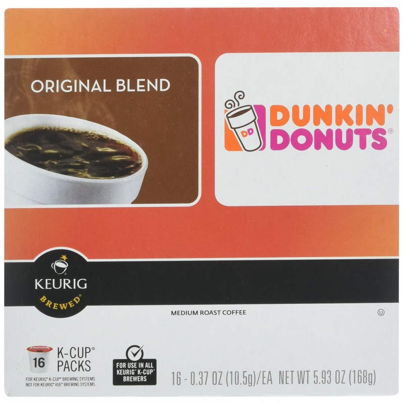 Dunkin Donuts Original Flavor Coffee K-Cups For Keurig K Cup