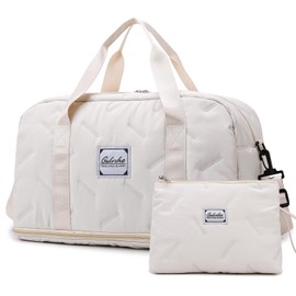 Travel Duffle Bag,Weekender Carry on Overnight Bag for Women Foldable Personal Item Bag Sport Gym Bag for Men with Wet Pocket Toiletry Makeup Bag for Yoga Dance Trips Hospital