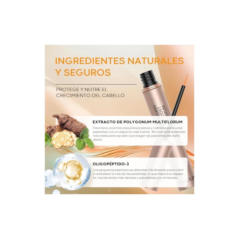 Serum Pestañas Potenciador Eyelash Growth Serum with Keratin, Biotin Vitamin