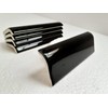Black 2 x 6 in Ceramic Tile Bullnose Mud Cap