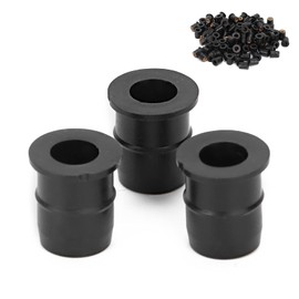 Well Nuts, 100 Pieces M6 0.8 mm Rubber Nut Rubber Well Nut Modification Universal for Motorcycle ATV Windscreen Body