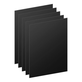 DARENYI 5pcs Black Acrylic Sheet 1.7mm Thick Plastic Sheets Boards Acrylic Plastic Panel Sheets for Picture Frame DIY Projects Painting Display, 25 x 20cm
