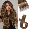 Human Hair Extensions T4/27 Highlight Honey Blonde Remy Human Hair