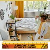 Lewtemi 2 Pcs Dart Board Throw Line Floor Sticker PVC
