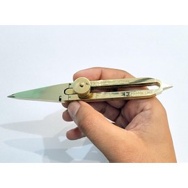 BRASSLICIOUS Solid Brass Divider Drafting Proportional Tool 6" Navigational Compass Best Gift for Your Friends and Family