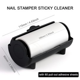 Furtherpretty Nail Stamper Cleaner Roll, Sticky Lint Remover for Stampers