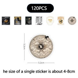 Yuiturt 120 Pcs The Fourth Wing Stickers, Dragon Rider Stickers Waterproof Fantasy Vinyl Stickers for Kindle Water Bottles Laptop Luggage Cup Gift, Aesthetic Cute Book Stickers for Teens Adults Kids