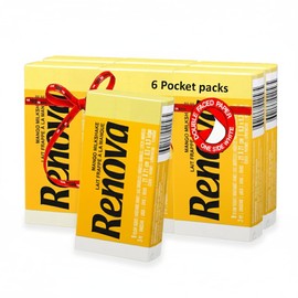 Renova Scented Pocket Tissue - 9 Tissues/Pack - 3-Ply (6 Pocket Packs, Yellow Mango)
