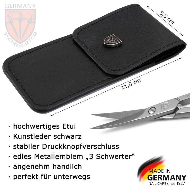 Drei Schwerter Cuticle Scissors, Curved, for Precise Removal of Skin