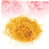 Operitacx DIY Hair Rope Elastic Band 50g Yellow High Elasticity