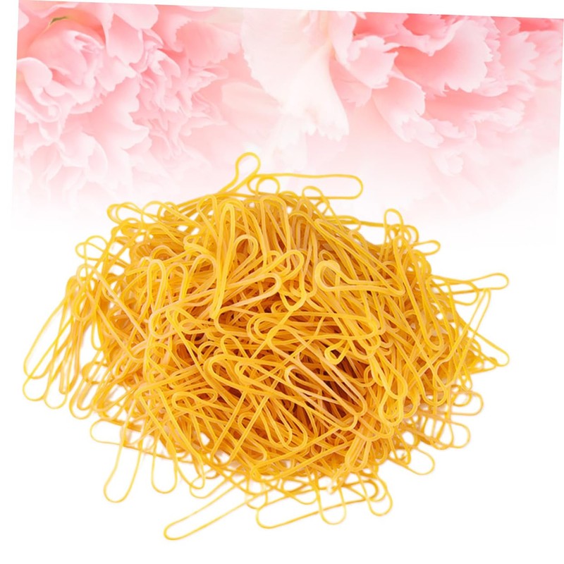 Operitacx DIY Hair Rope Elastic Band 50g Yellow High Elasticity