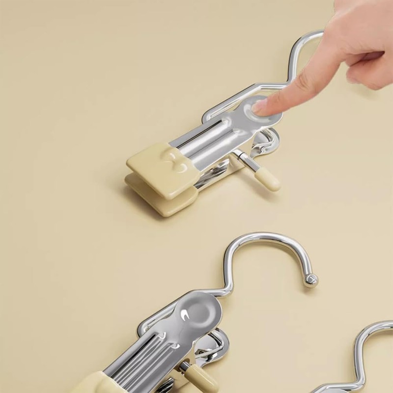 Walquicks 24 Pcs Stainless Steel Boot Hanger Clips, Heavy Duty