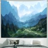 Apdidl Forest Tapestry for Bedroom Aesthetic Nature Foggy Mountain Tree