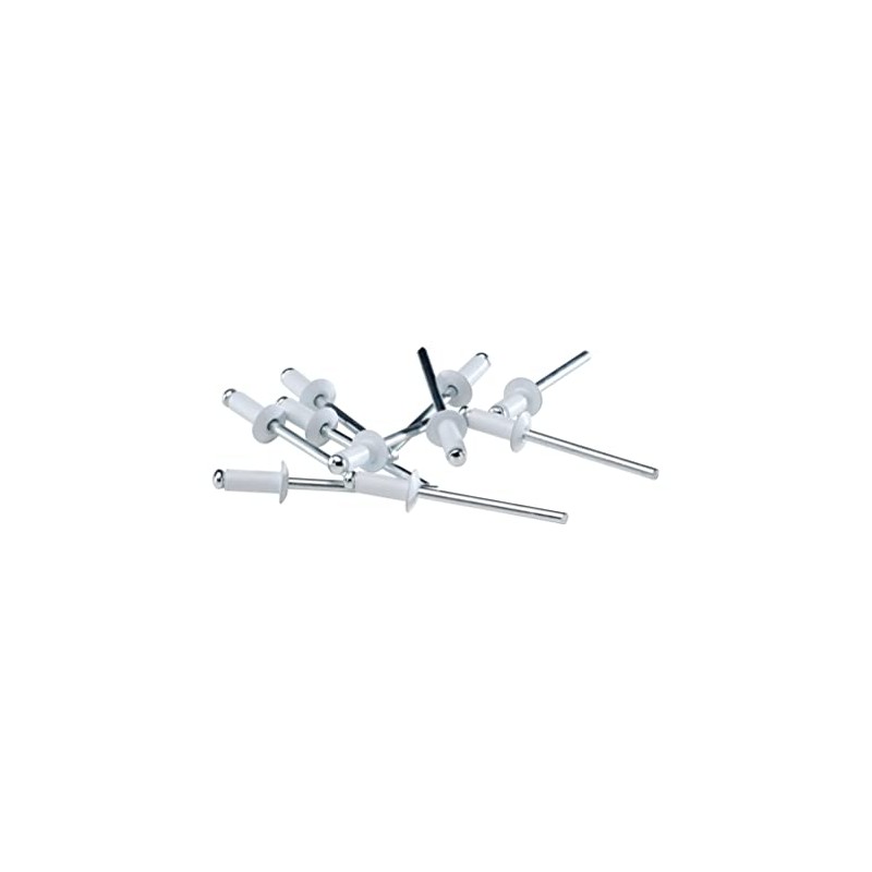 Rapid Blind Rivets Aluminium White Diameter 4.8 mm 6-9 mm