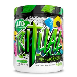ANS PERFORMANCE ANS Performance Ritual Pre Workout (30 servings, 12.7 oz) - Complete Preworkout Formula - Energy, Focus, & Strength - Increase Power Output & Workout Volume - Endurance & Stamina (Sour Gummy)