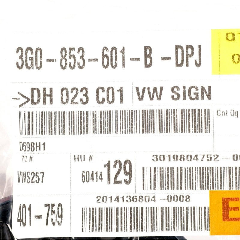 2016-2017 VW Volkswagen Passat & 2015-2016 Jetta Front Grille Emblem