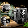 Moscow Mule Mugs- Set of 6 Black Plated 18oz Stainless