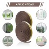 SANBREVE Tira De Sellado Puerta Insonorizante Cuña Para Puerta 6pcs