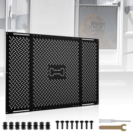 Kohree RV Screen Door Protector, Unique Bone Design RV Entry Screen Door Grille for Dogs, Adjustable Camper Screen Door Protector from 18.2" to 31.8"
