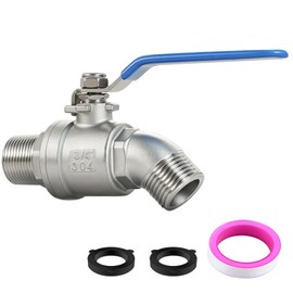 304 Stainless Steel 3/4 Inch NPT Male Hose Bib,Heavy Duty Outdoor Faucet, 3/4" Male GHT Threaded, Lead-Free, Full Flow outdoor spigot