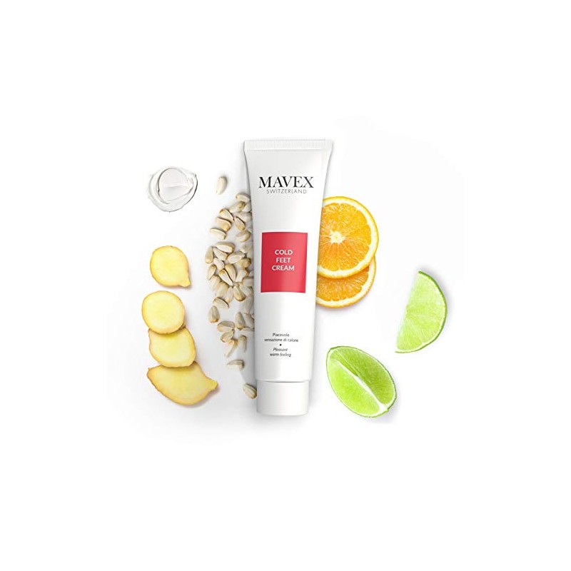MAVEX Fußcreme mit wärmender Wirkung für kalte Füße, 100ml
