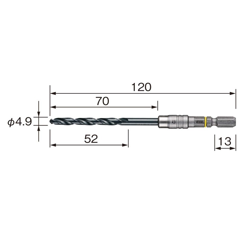 VESSEL Cushioned Drill Bit<鉄工用> -