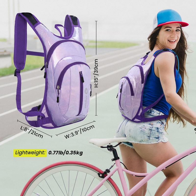 Rave Hydration Pack Backpack, Festival Essential, Hydropack Water Backpack with