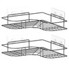 Moonlit Pond Corner Shower Caddy, 2 Pack Adhesive Shower Corner