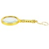 Pokinge 1Pcs Handheld 10X Gold Magnifier Portable Optical Glass Magnifier