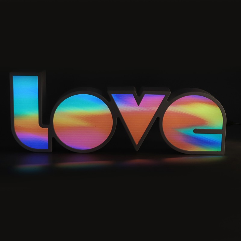 Love Letter Night Light Hangable Decorative Desktop LED Neon Lamp