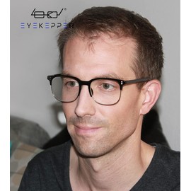 Eyekepper Reading Glasses Women Men 4-Pack Design Semi-rim Readers Eyeglasses +3.50