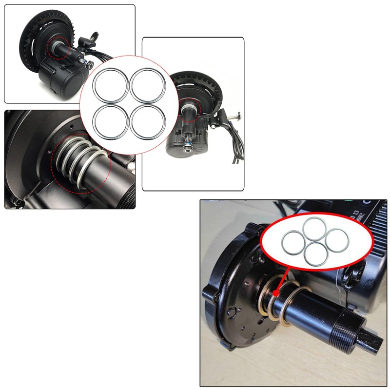Young Wolf 4X Washer Gasket Silver Compatible with Bafang BBS01